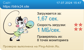 Усреднённые результаты проверки сайта https://bitrix24.site