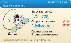 Усреднённые результаты проверки сайта https://x.yaeby.art