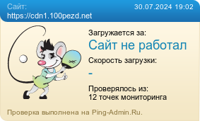 Усреднённые результаты проверки сайта https://cdn1.100pezd.net