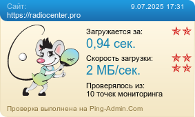Усреднённые результаты проверки сайта https://radiocenter.pro