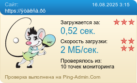 Усреднённые результаты проверки сайта https://ятакса.рф