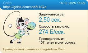 Усреднённые результаты проверки сайта https://gclnk.com/4oz5LNQe