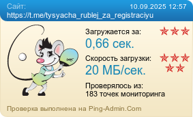Усреднённые результаты проверки сайта https://t.me/tysyacha_rublej_za_registraciyu