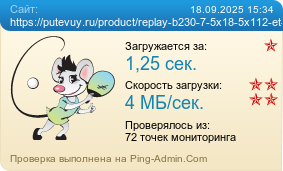 Усреднённые результаты проверки сайта https://putevuy.ru/product/replay-b230-7-5x18-5x112-et-51-dia-66-6/