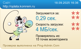 Усреднённые результаты проверки сайта http://oplata.komrem.ru