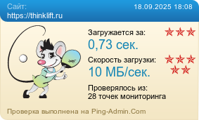 Усреднённые результаты проверки сайта https://thinklift.ru