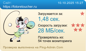 Усреднённые результаты проверки сайта https://fotoretoucher.ru