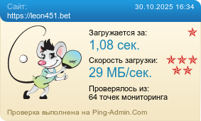 Усреднённые результаты проверки сайта https://leon451.bet