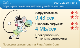 Усреднённые результаты проверки сайта https://pinco-kazino.website.yandexcloud.net