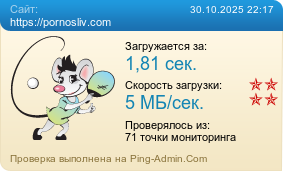 Усреднённые результаты проверки сайта https://pornosliv.com