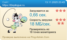 Усреднённые результаты проверки сайта https://l2epilogue.ru