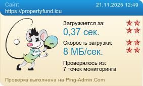 Усреднённые результаты проверки сайта https://propertyfund.icu