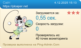 Усреднённые результаты проверки сайта https://ploaper.net