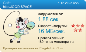 Усреднённые результаты проверки сайта http://iGOD.SPACE