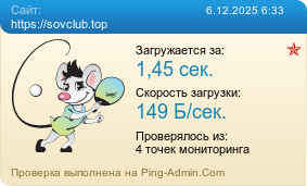 Усреднённые результаты проверки сайта https://sovclub.top