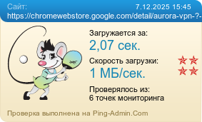 Усреднённые результаты проверки сайта https://chromewebstore.google.com/detail/aurora-vpn-—-браузерный-v/bmegimlflnccnpdmmjebfankomijelbg