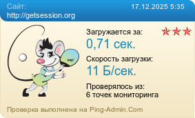 Усреднённые результаты проверки сайта http://getsession.org
