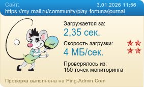 Усреднённые результаты проверки сайта https://my.mail.ru/community/play-fortuna/journal