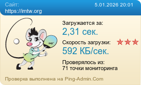 Усреднённые результаты проверки сайта https://imtw.org