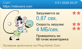Усреднённые результаты проверки сайта https://vidssave.com