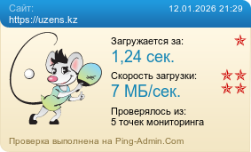 Усреднённые результаты проверки сайта https://uzens.kz