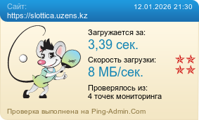 Усреднённые результаты проверки сайта https://slottica.uzens.kz