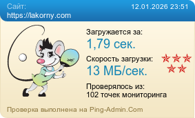 Усреднённые результаты проверки сайта https://lakorny.com