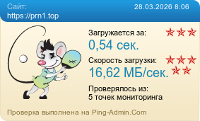 Усреднённые результаты проверки сайта https://prn1.top