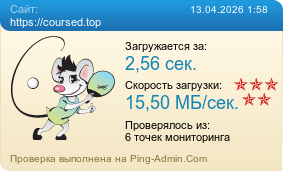 Усреднённые результаты проверки сайта https://coursed.top