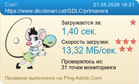 Усреднённые результаты проверки сайта https://www.diccionari.cat/GDLC/primavera
