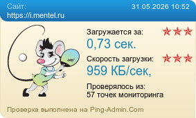 Усреднённые результаты проверки сайта https://i.mentel.ru