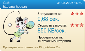 Усреднённые результаты проверки сайта http://na-hodu.ru