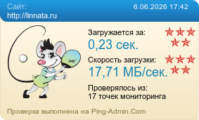 Усреднённые результаты проверки сайта http://linnata.ru