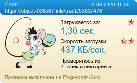 Усреднённые результаты проверки сайта https://object-038567.info/track/53837476