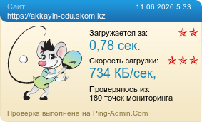 Усреднённые результаты проверки сайта https://akkayin-edu.skom.kz