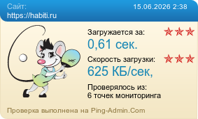 Усреднённые результаты проверки сайта https://habiti.ru