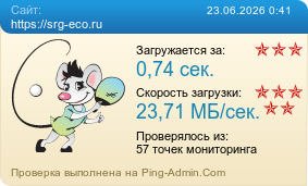 Усреднённые результаты проверки сайта https://srg-eco.ru