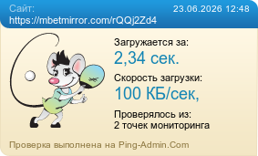 Усреднённые результаты проверки сайта https://mbetmirror.com/rQQj2Zd4
