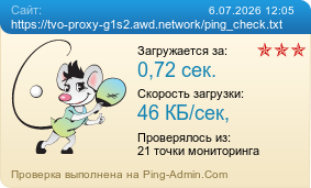 Усреднённые результаты проверки сайта https://tvo-proxy-g1s2.awd.network/ping_check.txt