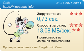 Усреднённые результаты проверки сайта https://kinozapas.info