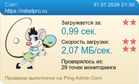 Усреднённые результаты проверки сайта https://rebelpro.ru