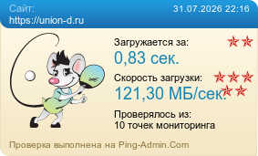 Усреднённые результаты проверки сайта https://union-d.ru