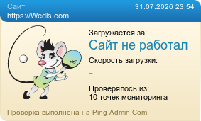 Усреднённые результаты проверки сайта https://Wedls.com