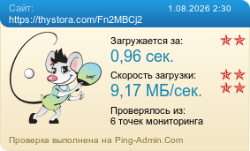Усреднённые результаты проверки сайта https://thystora.com/Fn2MBCj2