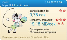 Усреднённые результаты проверки сайта https://lotofreebie.name
