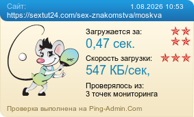 Усреднённые результаты проверки сайта https://sextut24.com/sex-znakomstva/moskva