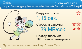 Усреднённые результаты проверки сайта https://www.google.com/collections/s/list/IAxmpiW5hvjNCdK742zsZg/UxPgd4CluBQ