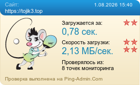 Усреднённые результаты проверки сайта https://tojik3.top