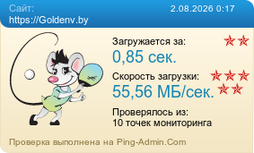 Усреднённые результаты проверки сайта https://Goldenv.by