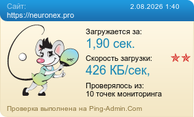 Усреднённые результаты проверки сайта https://neuronex.pro